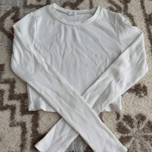 Ribbed crop top